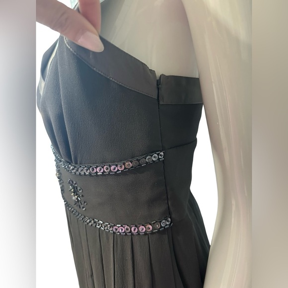 Coldwater Creek Grey Maxi Dress with Embellished Waist - Picture 7 of 7